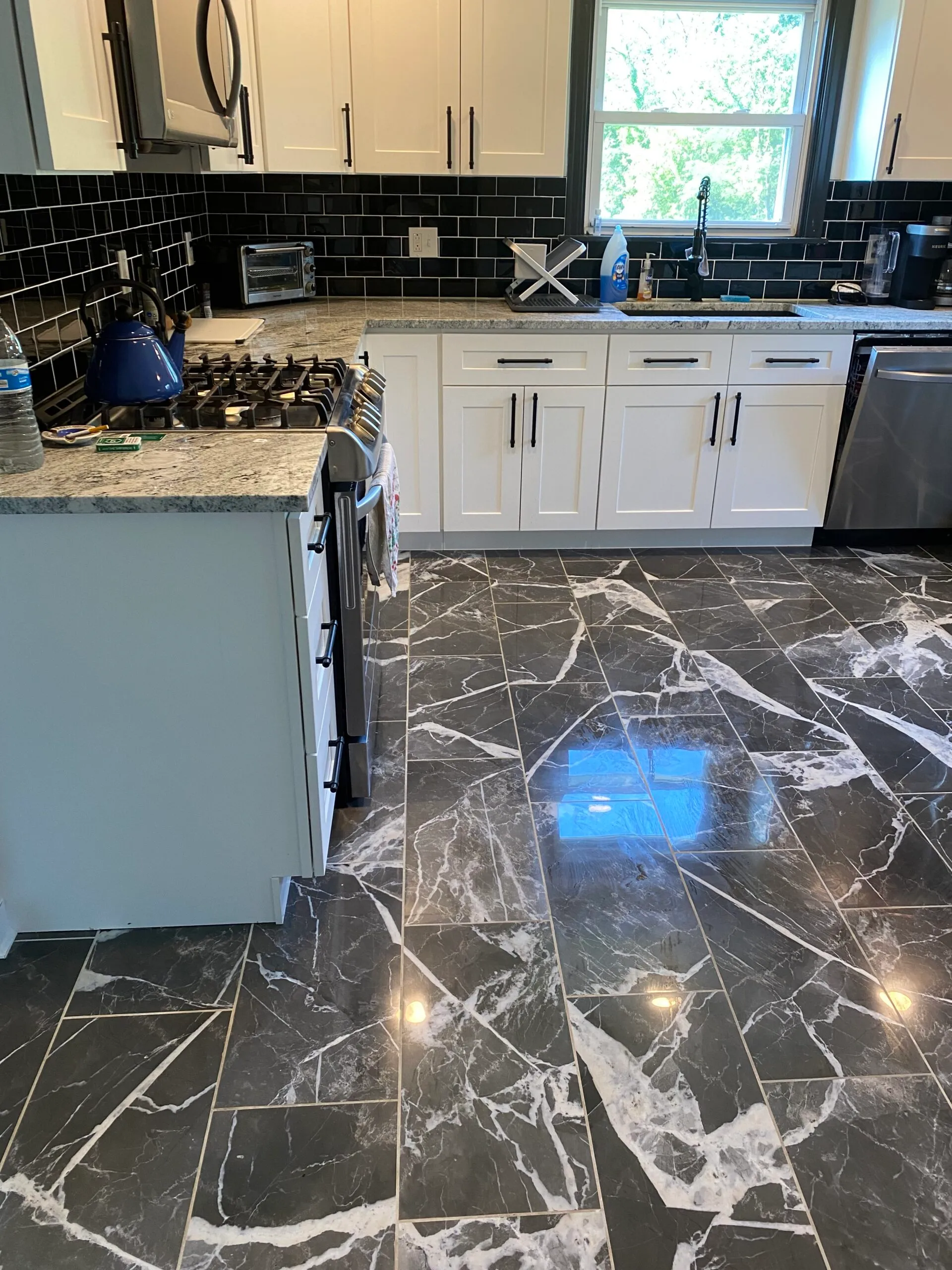 Freshly cleaned residential kitchen